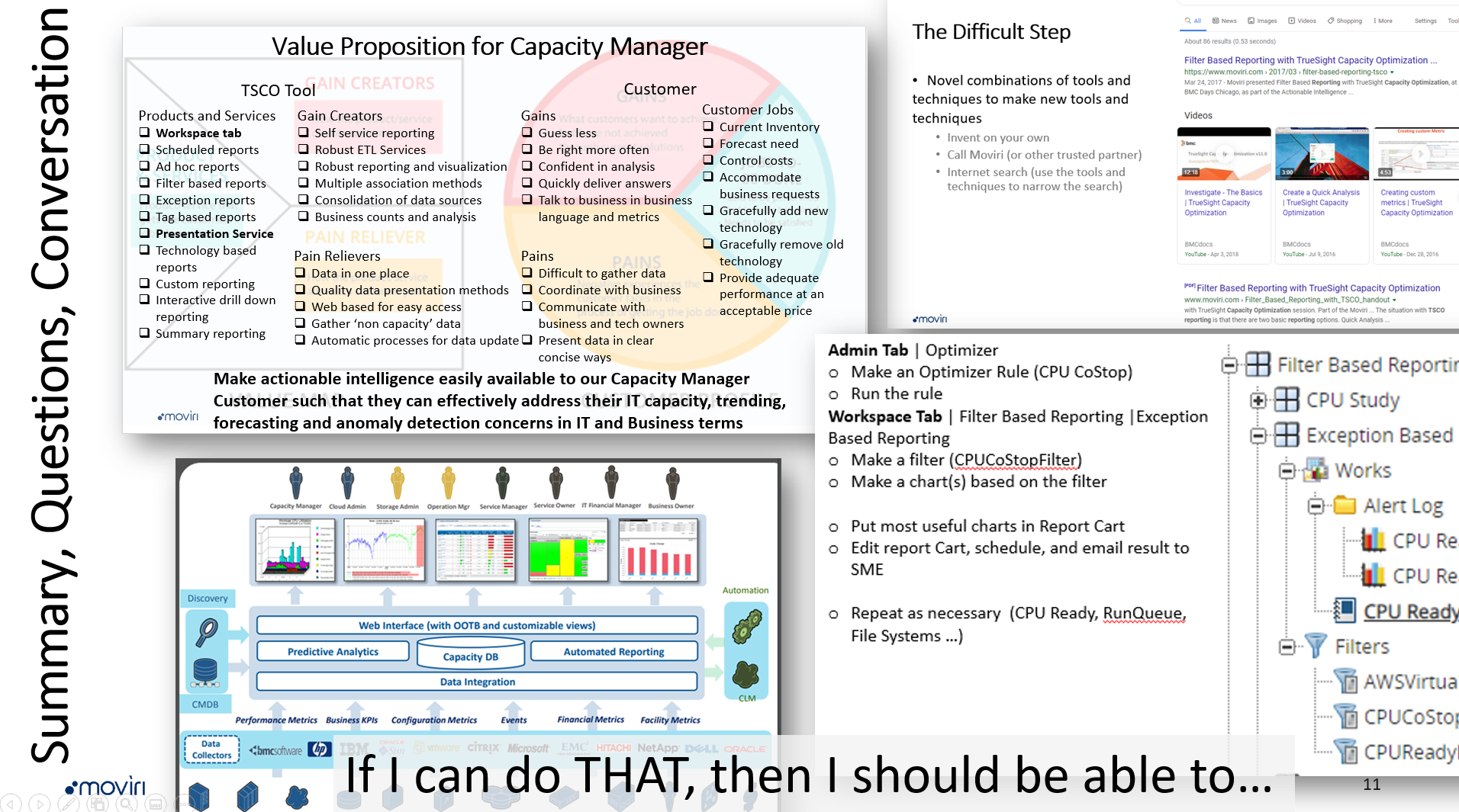 Screen shot of summary slide